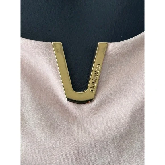 Calvin Klein Women's Sleeveless Top Sz S Pink Ombre Snakeskin Preppy Spring - Picture 3 of 6